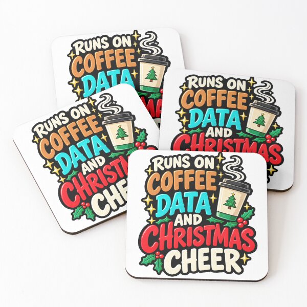Item preview, Runs On Coffee Data And Christmas Cheer Funny Design designed and sold by Kenzie & Co.