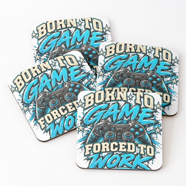 Item preview, Born to Game Forced to Work T-Shirt – Gamer Graphic Tee designed and sold by RG3D Project .