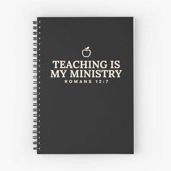 Item preview, Teaching Is My Ministry — Romans 12:7 designed and sold by Quirky Cotton Collective.