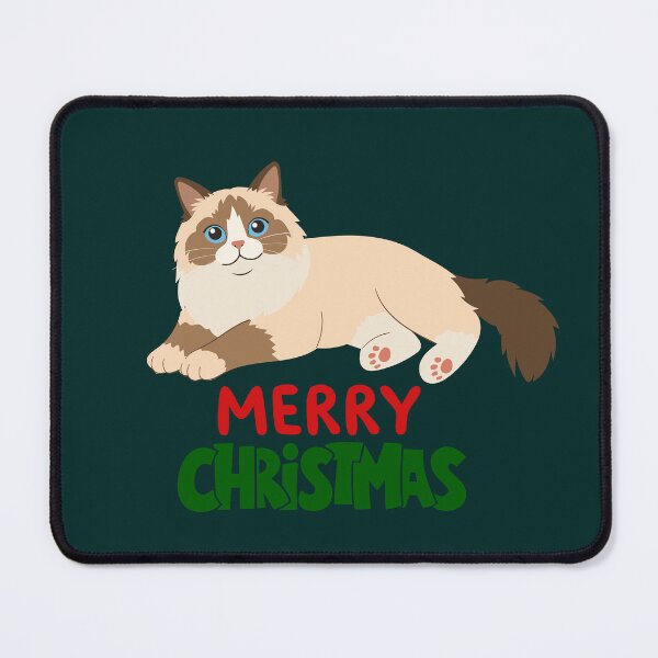 Item preview, Cute Ragdoll Cat Merry Christmas Holiday Art designed and sold by stormk10.