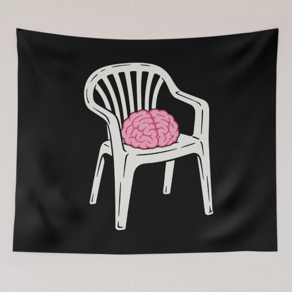 Item preview, Tired Brain On Chair designed and sold by AdityaGoodman.