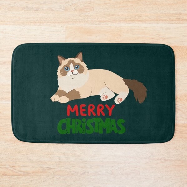 Item preview, Cute Ragdoll Cat Merry Christmas Holiday Art designed and sold by stormk10.