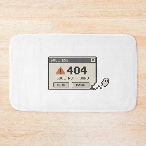 Item preview, 404 Soul Not Found – Retro Computer Error Halloween Ghost designed and sold by pinkaesthetik.