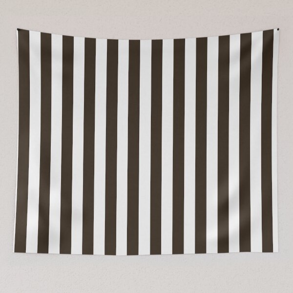 Item preview, Candy stripes in chocolate brown and white designed and sold by RishabhArts1.