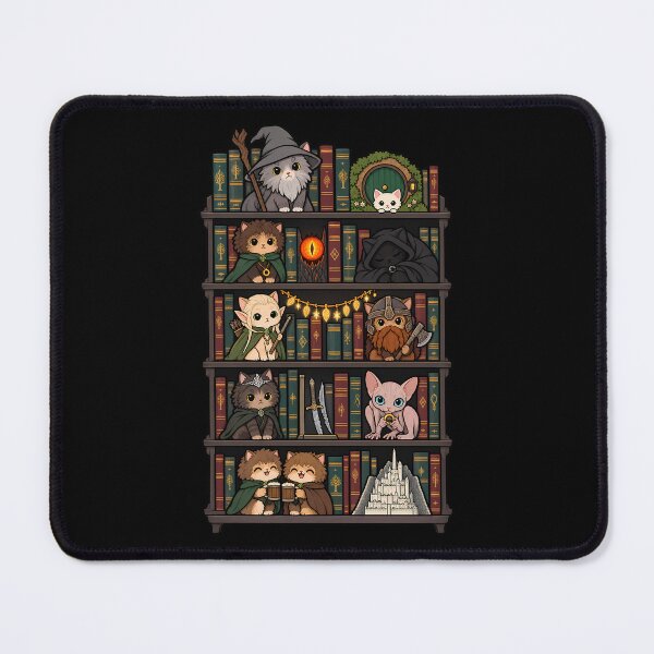 Item preview, Library Kittens - Lord of the Strings designed and sold by TheSamuraiCat.