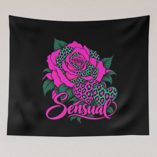 Item preview, Sensual – Leopard Rose & Wild Hearts designed and sold by Aimetoi.