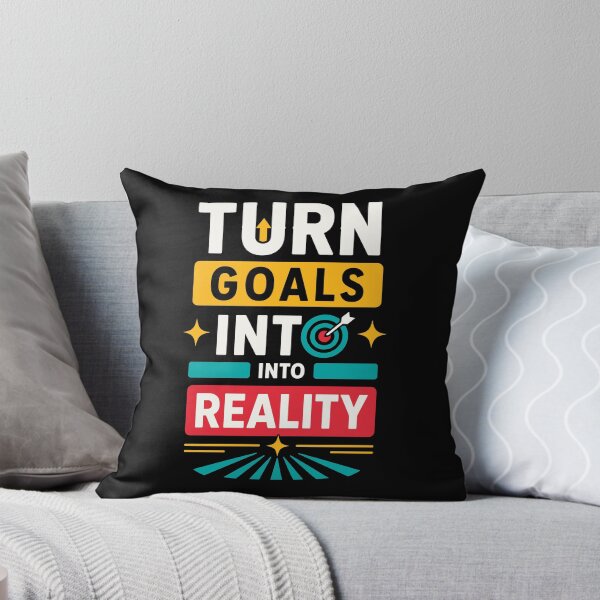 Item preview, Turn Goals Into Reality Motivational Success Mindset designed and sold by rejowan-arts.