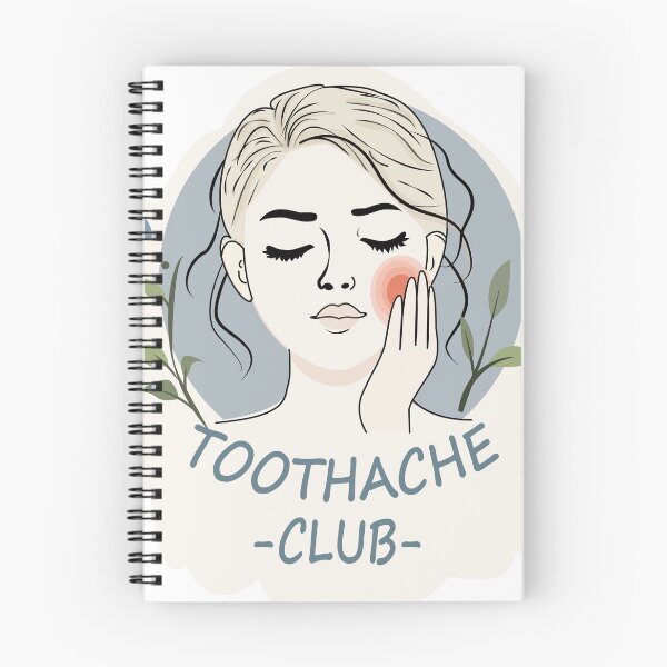 Item preview, Toothache Club – Funny Dental Health Illustration designed and sold by CheriTanya.