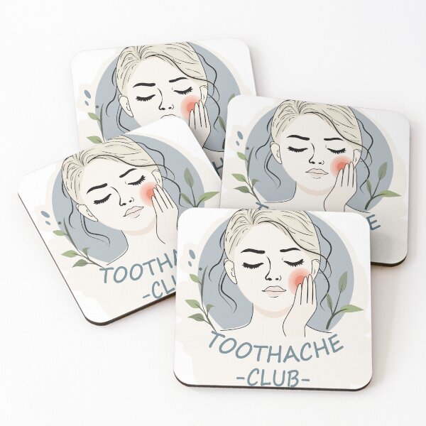 Item preview, Toothache Club – Funny Dental Health Illustration designed and sold by CheriTanya.