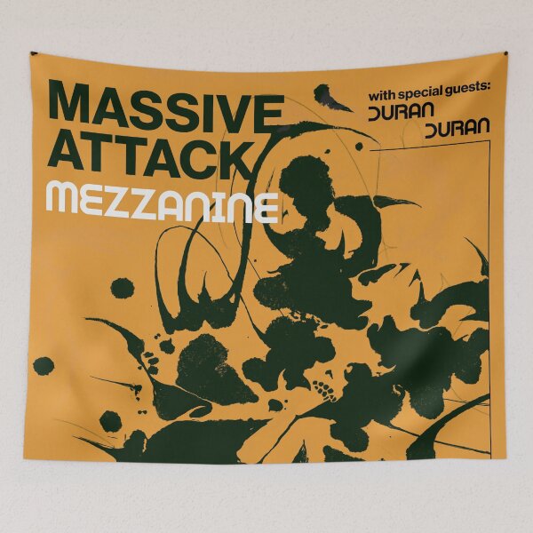 Aperçu de l'œuvre T-shirt vintage original personnalisé Massive Attack, affiche unique créée et vendue par Cool Robot Bro..