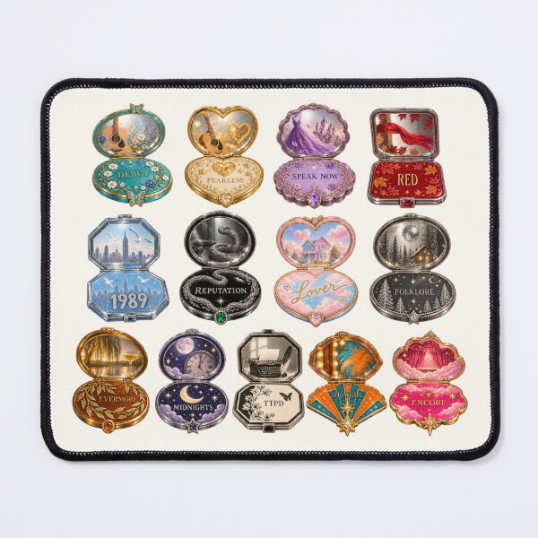 Item preview, Taylor Swift The Eras Vintage Compact Mirrors STICKER PACK BUNDLE designed and sold by taylorvinyls.