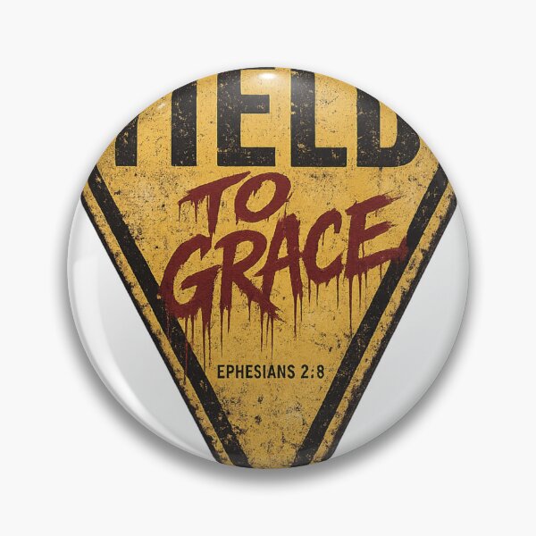 Item preview, Yield to grace – Ephesians 2:8 vintage Christian streetwear design designed and sold by Ever-and-Amen.