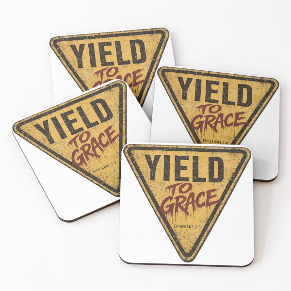 Item preview, Yield to grace – Ephesians 2:8 vintage Christian streetwear design designed and sold by Ever-and-Amen.