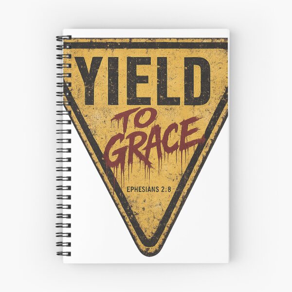 Item preview, Yield to grace – Ephesians 2:8 vintage Christian streetwear design designed and sold by Ever-and-Amen.