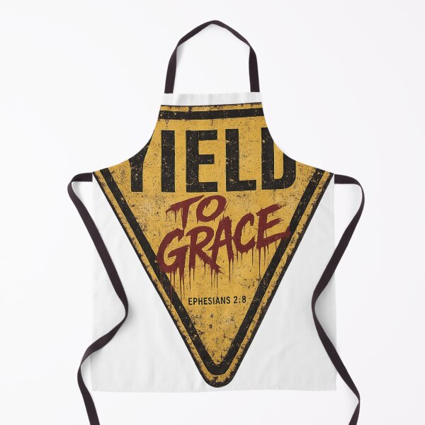 Item preview, Yield to grace – Ephesians 2:8 vintage Christian streetwear design designed and sold by Ever-and-Amen.