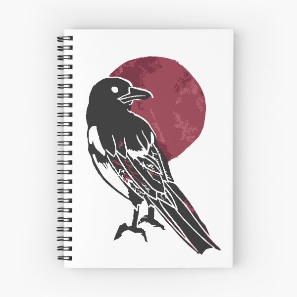 Item preview, Red Moon Magpie designed and sold by BasicArtChick.
