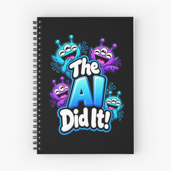 Item preview, The AI Did It Funny Artificial Intelligence Tech Meme Graphic designed and sold by Whirx.