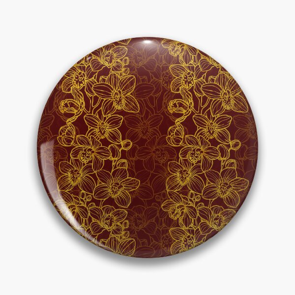 Item preview,  golden line art orchids arranged designed and sold by babanovaesha.