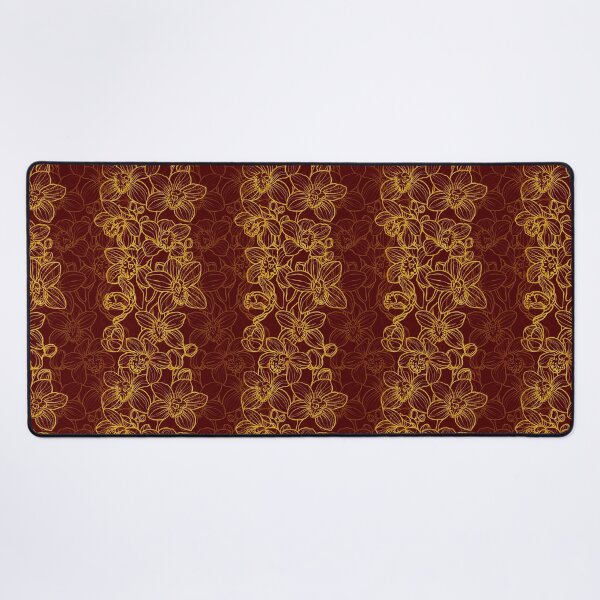 Item preview,  golden line art orchids arranged designed and sold by babanovaesha.
