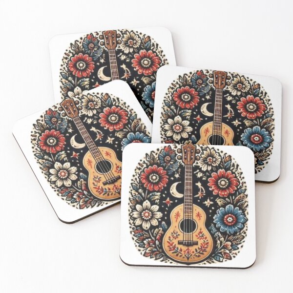 Item preview, Folk Wreath Guitar designed and sold by MariaYariWorld.