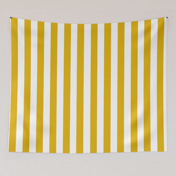 Item preview, Candy stripes in mustard yellow and white designed and sold by RishabhArts1.