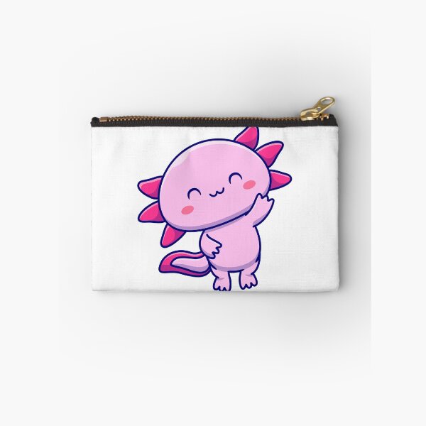 Item preview, Cute Smiling Pink Axolotl Cartoon designed and sold by TotalityDesigns.