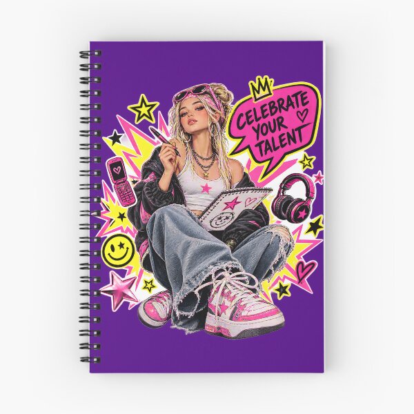 Item preview, Cute Y2K McBling Artist Girl Celebrate Your Talent designed and sold by CloudyCatArt.