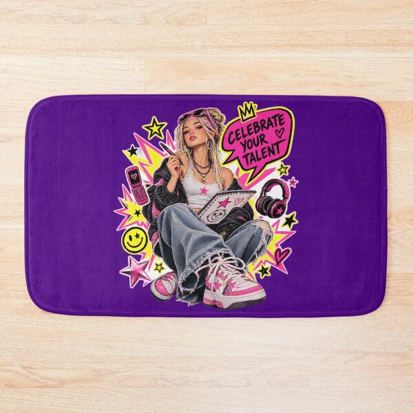 Item preview, Cute Y2K McBling Artist Girl Celebrate Your Talent designed and sold by CloudyCatArt.
