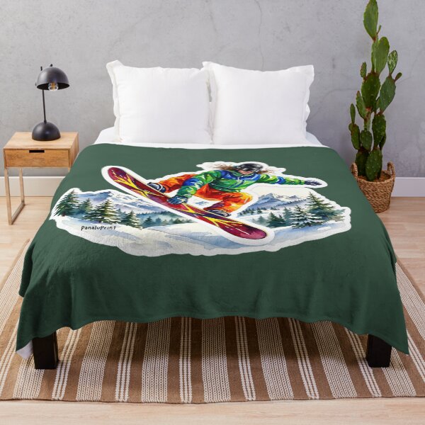 Item preview, Dynamic Snowboarder – Winter Mountain Adventure by PanaluPrint designed and sold by PanaluPrint .