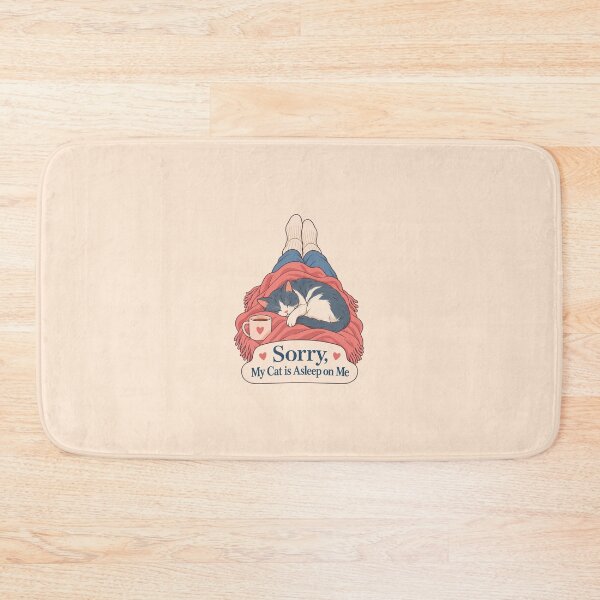 Item preview, Sorry My Cat Is Asleep On Me Introvert Humor designed and sold by KAYJAY DESIGNS.