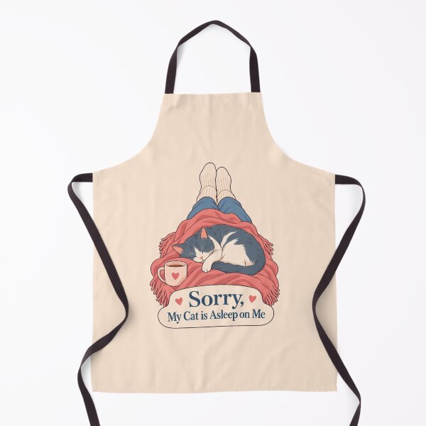 Item preview, Sorry My Cat Is Asleep On Me Introvert Humor designed and sold by KAYJAY DESIGNS.