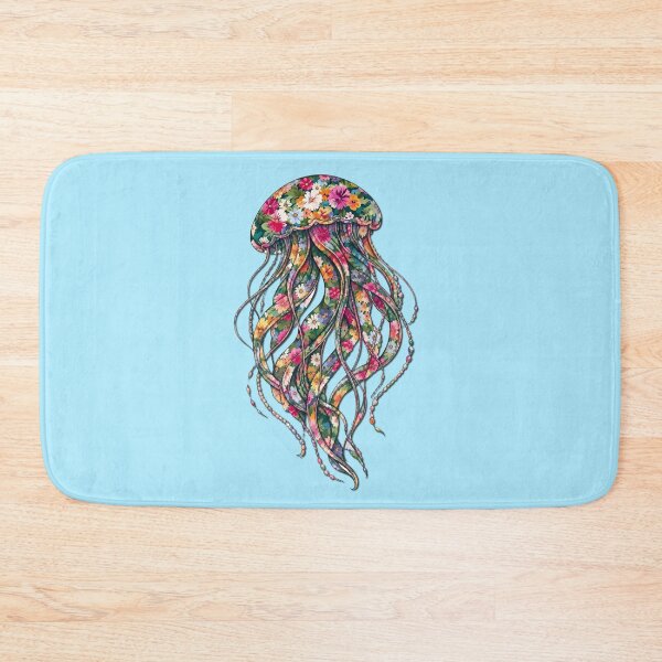 Item preview, Jellyfish | Colorful Floral Ocean Jellyfish Art | Ocean Floral Collection designed and sold by Zaru Art Studio.