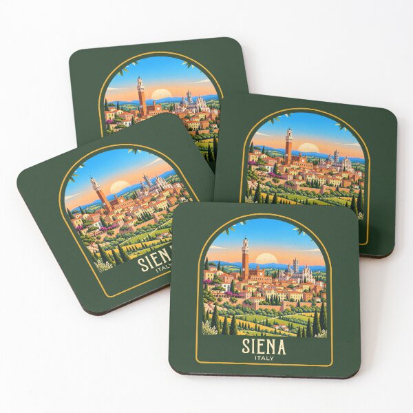 Item preview, Siena Vintage Travel Illustration designed and sold by HomeLivingCo.