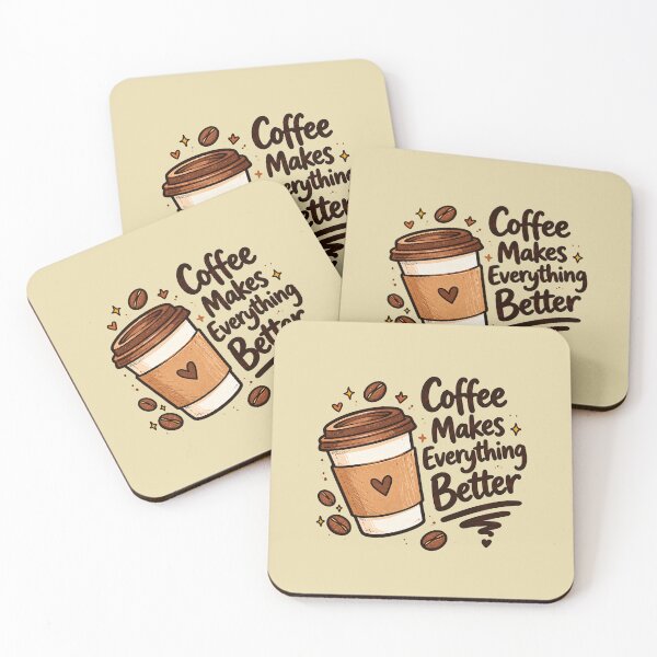Item preview, Coffee Makes Everything Better — Cozy Coffee Lover Art designed and sold by DOCHEC.