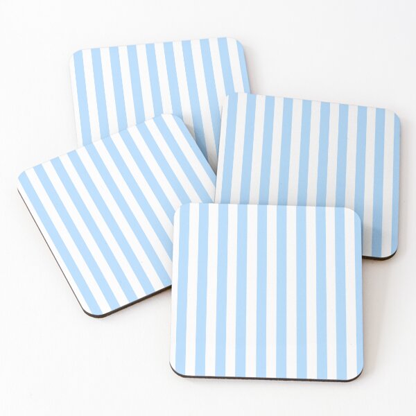Item preview, Candy stripes in baby blue and white designed and sold by RishabhArts1.