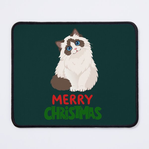Item preview, Cute Ragdoll Cat Merry Christmas Holiday Art designed and sold by stormk10.