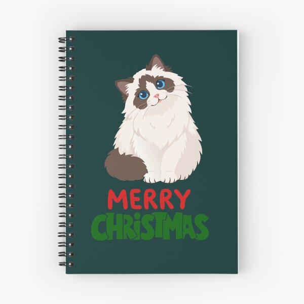 Item preview, Cute Ragdoll Cat Merry Christmas Holiday Art designed and sold by stormk10.