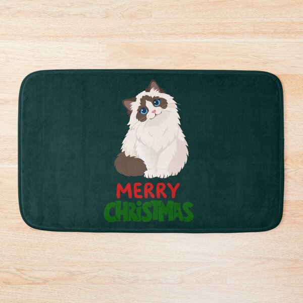 Item preview, Cute Ragdoll Cat Merry Christmas Holiday Art designed and sold by stormk10.