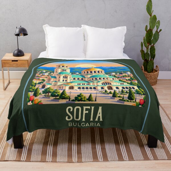 Item preview, Sofia Vintage Travel Illustration designed and sold by HomeLivingCo.