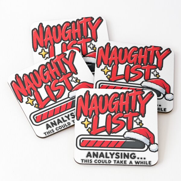Item preview, Naughty List Analysing This Could Take A While Funny Design designed and sold by Kenzie & Co.