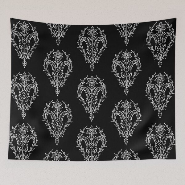 Item preview, Thornbound — Goat Skull and Thorns Gothic Tattoo designed and sold by Tattee.