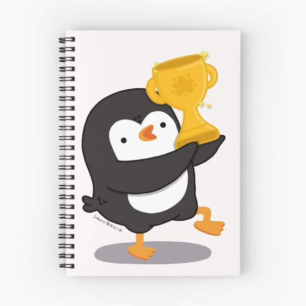 Item preview, Penguin celebrating tiny wins  designed and sold by julianamotzko.