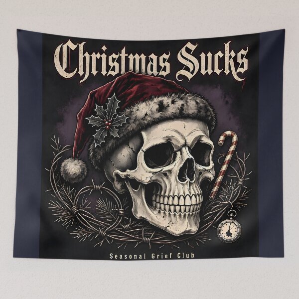 Item preview, Christmas Sucks Skull designed and sold by Sybille-Yates.