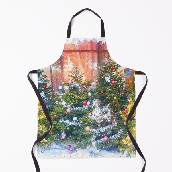 Item preview, Cozy Christmas Trees and Holiday Window designed and sold by SlavaArt.