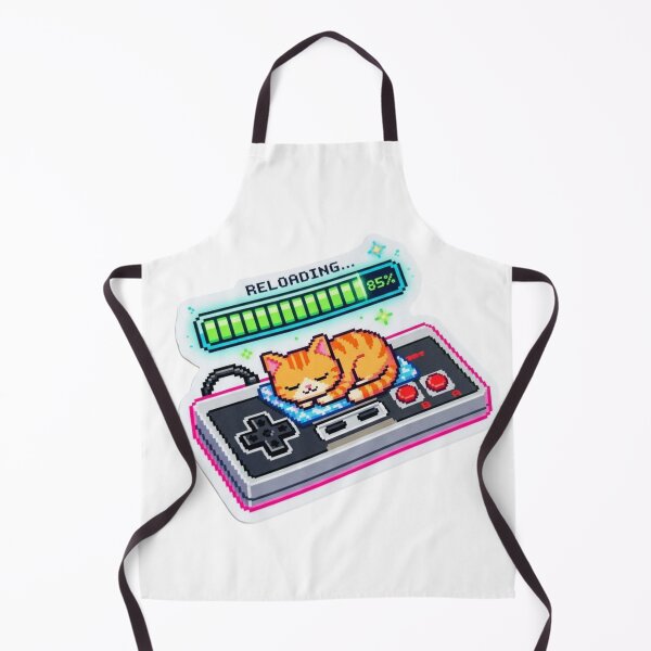 Item preview, Gamer Cat Battery Low - Retro Pixel Art Sleeping Sticker designed and sold by ravyin.