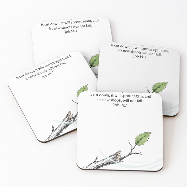 Item preview, There Is Hope For A Tree - Job 14:7 designed and sold by QuietBibleLines.