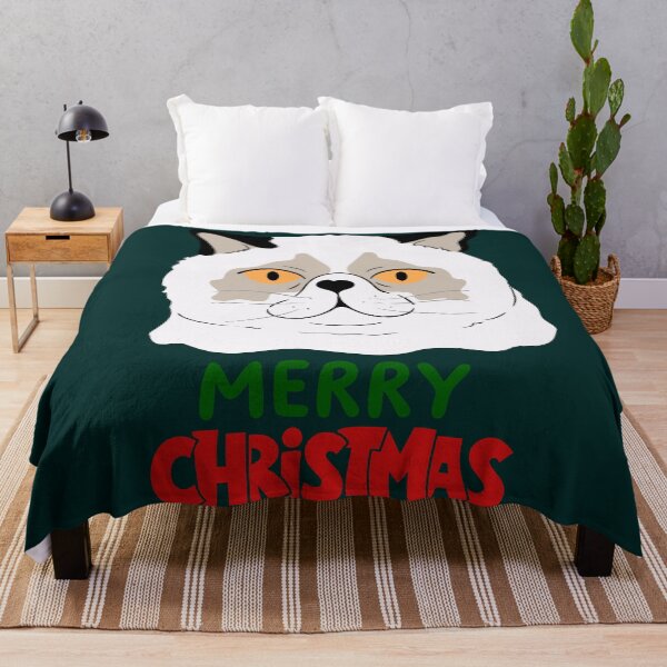 Item preview, Cute Ragdoll Cat Merry Christmas Holiday Art designed and sold by stormk10.