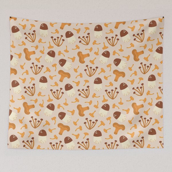 Item preview, Cozy Autumn Wild Mushrooms and Forest Harvest designed and sold by verodika.