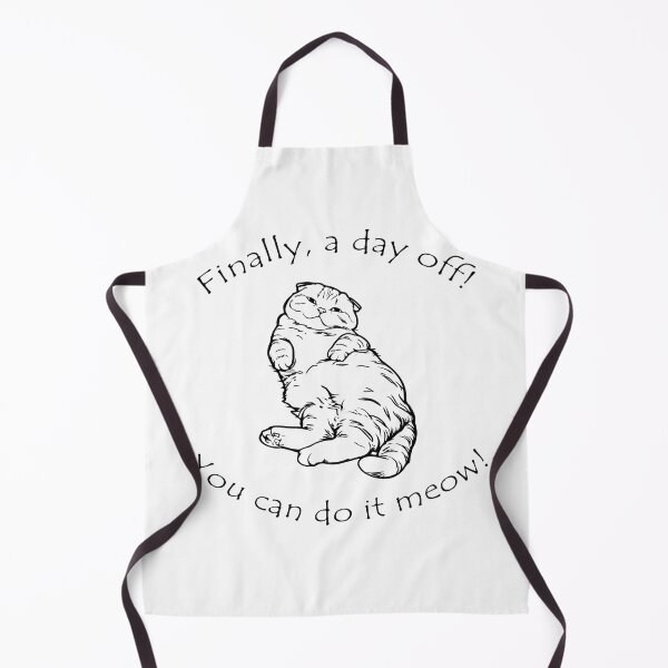 Artikelvorschau, Endlich ein freier Tag – Lustiges T-Shirt mit schottischer Faltohrkatze entworfen und verkauft von MeowWatStudio.