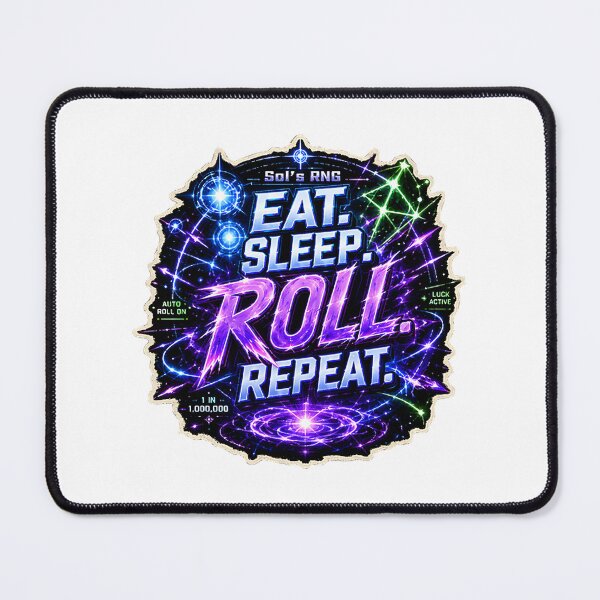 Item preview, Eat Sleep Roll Repeat Dice Gaming Design for RPG and Tabletop Enthusiasts designed and sold by ImMrCat.